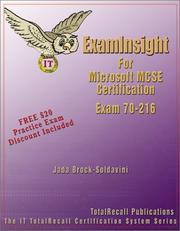 Cover of: ExamInsight For MCP / MCSE Certification: Microsoft Windows 2000 Network Infrastructure Exam 70-216 (ExamInsight)