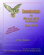 Cover of: ExamInsight For MCP / MCSE Certification: Microsoft Windows 2000 Directory Services Infrastructure Exam 70-219 (ExamInsight)