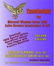 Cover of: ExamInsight For MCP/MCSE Exam 70-294 Windows Server 2003 Certification: Planning, Implementing, and Maintaining a Microsoft Windows Server 2003 Active ...  (With Download Exam) Second Edition