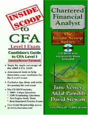 Cover of: InsideScoop to The Candidate's Guide for (CFA) Chartered Financial Analyst 2005 Level I Learning Outcome Statements (With CD-ROM eBook and Exam)