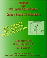 Front cover of Examwise for the Cfa Level II Certification by Jane Vessey