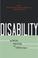 Cover of: Disability