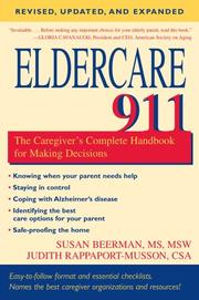 Cover of: Eldercare 911 | Susan Beerman