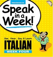 Cover of: Italian Week 4 (Speak in a Week)