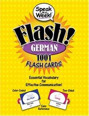 Cover of: Speak in a Week Flash! German: 1001 Flash Cards (Speak in a Week Flash!)