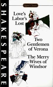 Cover of: Love's labor's lost by William Shakespeare