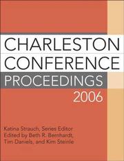 Cover of: Charleston Conference Proceedings 2006 (Charleston Conference Proceedings)