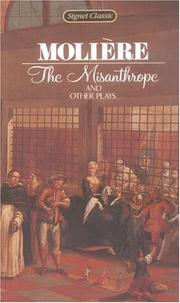 Cover of: The Misanthrope and Other Plays (Signet Classics) by Molière