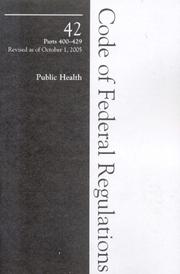 Cover of: 2005 42 CFR 400-429 (Health & Human Services)