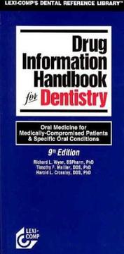 Cover of: Drug Information Handbook for Dentistry, 2004