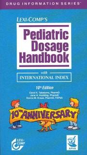 Cover of: Pediatric Dosage Handbook International