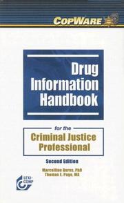 Cover of: Drug Information Handbook For The Criminal Justice Professional