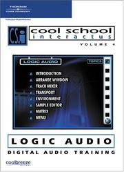 Cover of: Logic Audio CSi Master Vol. 4 (Csi Master) by Dave Egan, Phil Jackson