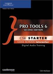 Cover of: Pro Tools LE 6 CSi Starter
