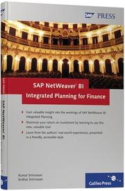 Cover of: SAP NetWeaver BI Integrated Planning for Finance | Kumar Srinivasan