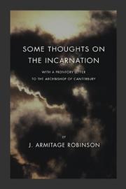 Cover of: Some Thoughts on the Incarnation