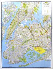 Cover of: NYC 5 Boro Wall Map