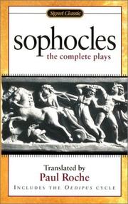Cover of: Sophocles