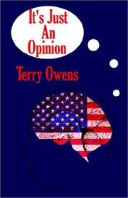 Cover of: It's Just an Opinion
