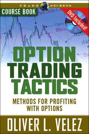 Cover of: Option Trading Tactics with Oliver Velez Course Book with DVD