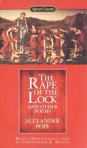Cover of: The rape of the lock and other poems by Alexander Pope