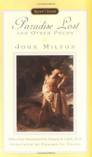 Cover of: Paradise lost and other poems