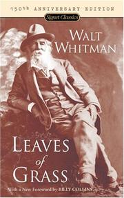Cover of: Leaves of grass by Walt Whitman