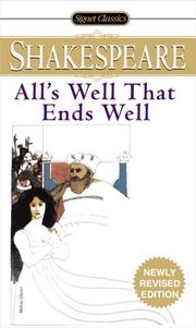 Cover of: All's Well That Ends Well by William Shakespeare