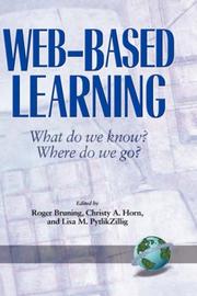 Cover of: Web-Based Learning: What Do We Know? Where Do We Go? (HC)