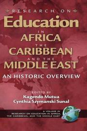 Cover of: Research on Education in Africa, the Caribbean, and the Middle East (HC) (Research on Education in Africa, the Caribbean, and the Middle East)