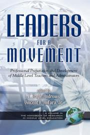 Cover of: Leaders for a Movement (PB) (Handbook of Research in Middle Level Education Series)