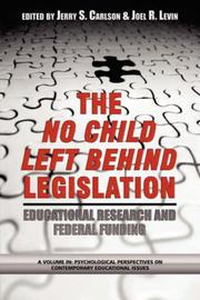 Cover of: Based Education Research and Federal Funding Agencies by Jerry S. Carlson