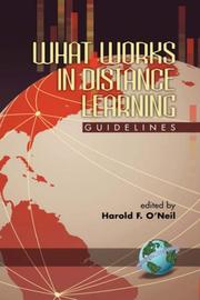 Cover of: What Works in Distance Learning: Guidelines (HC)