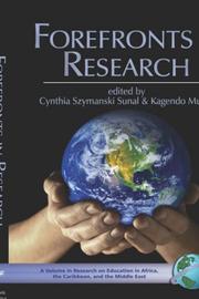 Cover of: Forefronts in Research  (HC) (Research on Education in Africa, the Caribbean, and the Middle East) by Kagendo Mutua