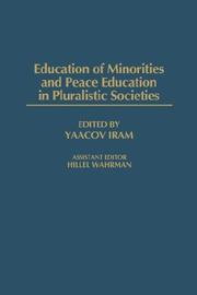 Cover of: Education of Minorities and Peace Education (GPG) (PB)
