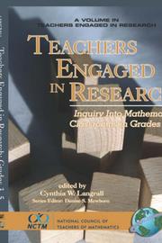 Cover of: Teachers Engaged in Research: Inquiry in Mathematics Classrooms, Grades 3-5 (HC) (Teachers Engaged in Research)