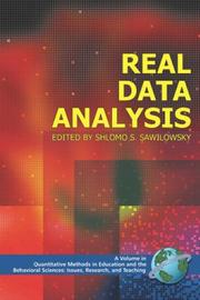 Cover of: Real Data Analysis by Shlomo S. Sawilowsky