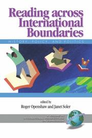 Cover of: Reading Across International Boundaries by Roger Openshaw, Janet Soler