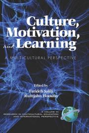 Cover of: Culture, Motivation and Learning by Farideh Salili, R. Hoosain