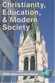 Cover of: Christianity, Education, and Modern Society (PB) by 