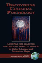 Cover of: Discovering Cultural Psychology by 