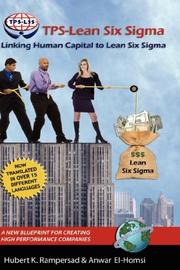 Cover of: TPS-Lean Six Sigma: Linking Human Capital to Lean Six Sigma - A New Blueprint for Creating High Performance Companies (HC) (Advance Praise for Tps-Lean Six Sigma)