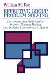 Cover of: Effective Group Problem Solving