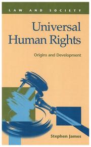 Cover of: Universal Human Rights:  Origins and Development (Law and Society)