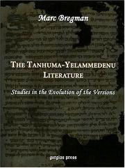 Tanhuma-Yelammedenu literature by Marc Bregman