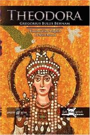Cover of: Theodora With Translation and Introduction by Matti Moosa by Gregorius, Bulus Behnam