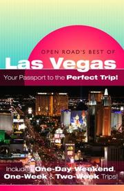Cover of: OPEN ROAD'S BEST OF LAS VEGAS (Open Road Travel Guides Las Vegas Guide) by Jay Fenster, Avery Cardoza