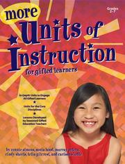 Cover of: More Units of Instruction for Gifted Learners