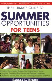 Cover of: The Ultimate Guide to Summer Opportunities for Teens