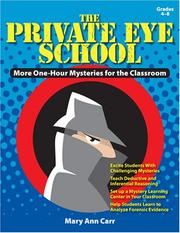 Cover of: Private Eye School: More One-Hour Mysteries